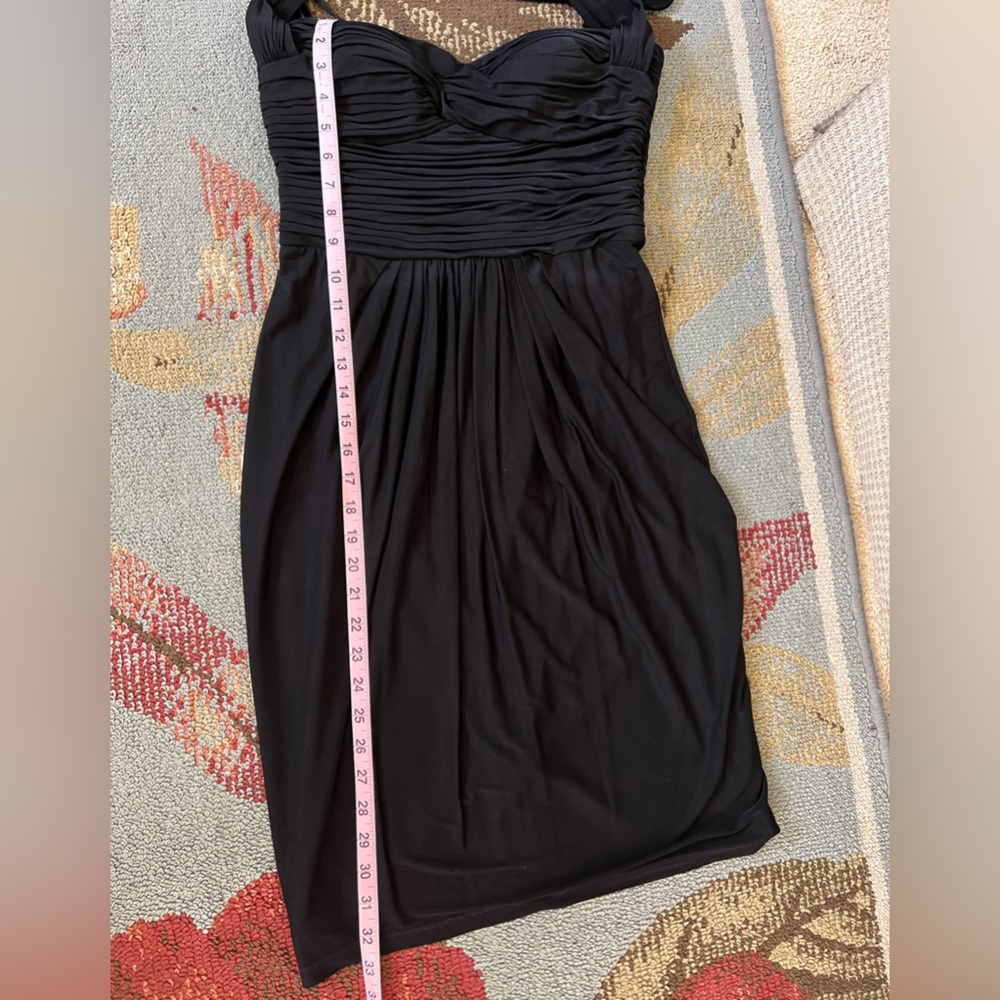 Black Retro 3/4 length cocktail dress - Picture 5 of 5